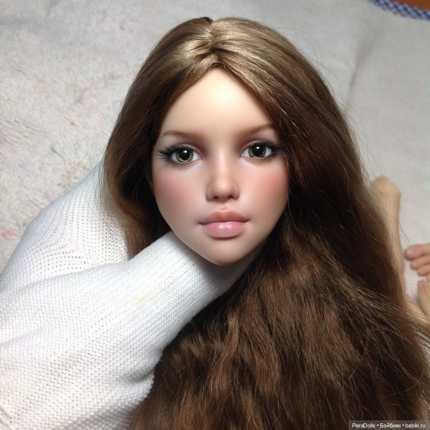 Роспись, парик, молд лица Пышка, формат 1/4 мастерская РезинДоллз