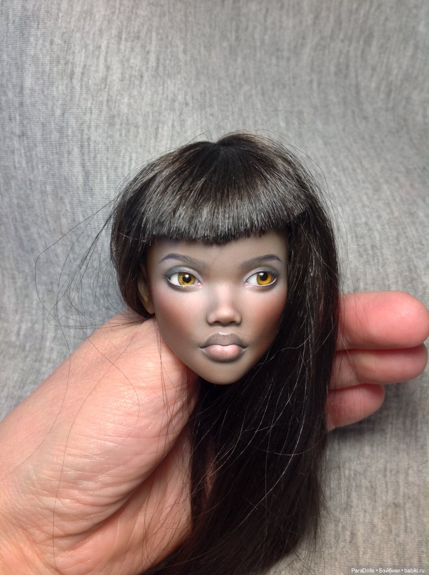 Роспис, молд лица Афро, формат 1/4 мастерская РезинДоллз