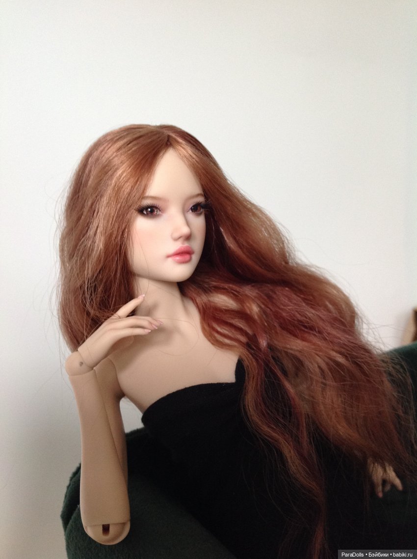 Роспись, парик, молд лица Изольда, формат 1/6 мастерская РезинДоллз