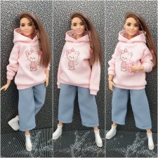 Одежда для кукол - Толстовка на Барби пышку купить в Шопике ...