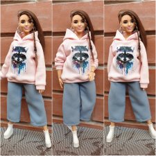 Одежда для кукол - Толстовка на Барби пышку купить в Шопике ...