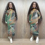 Платье для Барби пышки