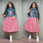 Платье для Барби пышки