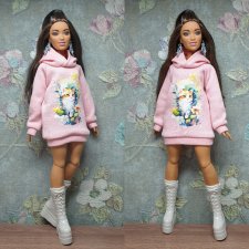 Худи на Барби пышку