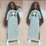 Платье для Барби пышки