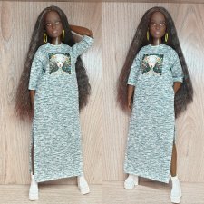 Платье для Барби пышки