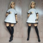 Платье для Барби пышки