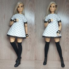 Платье для Барби пышки