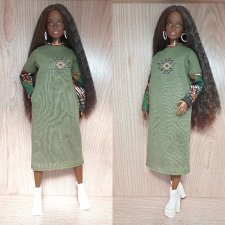 Платье для Барби пышки