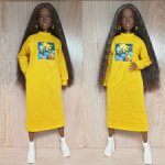 Платье для Барби пышки