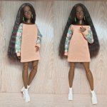 Платье для Барби пышки