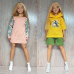 Лот одежды на Барби пышку