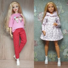 Лот одежды на Барби пышку