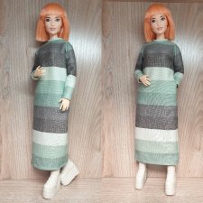 Платье для Барби пышки
