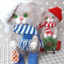 Крмпозиция "За елкой", по мотивам детских воспоминаний