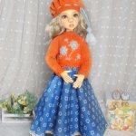 Одежда для кукол БЖД  Кайе Виггс мсд