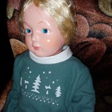 Кукла "Лыжница" копия, прессопилки