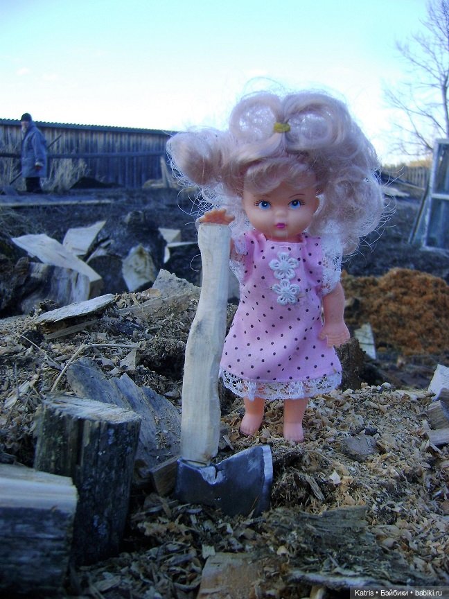 Сельские мотивы и топор — Авторские украшения и аксессуары для кукол: фото (фото 2)