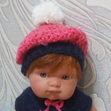 МК летнего беретика для Надюши (Пепита от Антонио Хуан 21см)