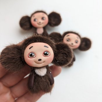 Чебурашка брошь