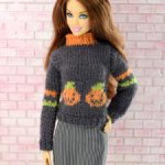 Джемпер, свитер для кукол 30см 1/6 барби, интегрити, бжд