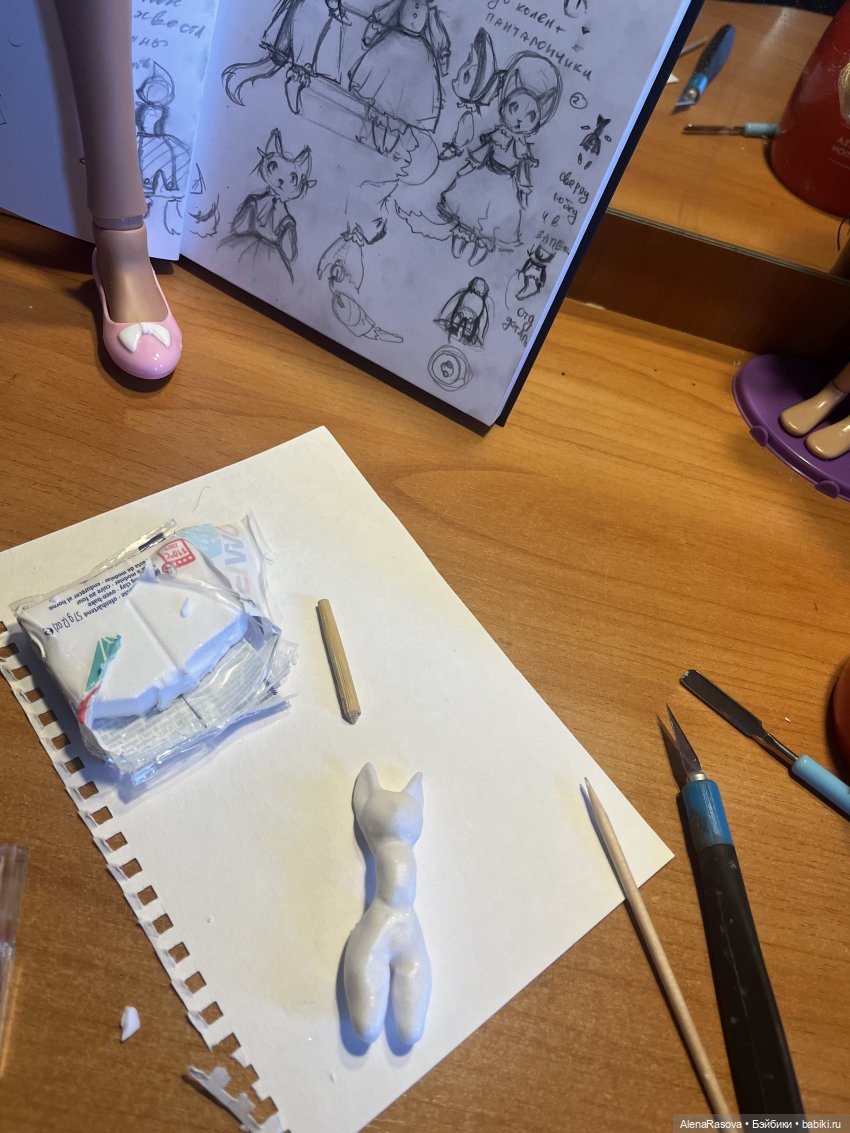 Мурли — Авторские миниатюрные куклы: лепка (фото 3)