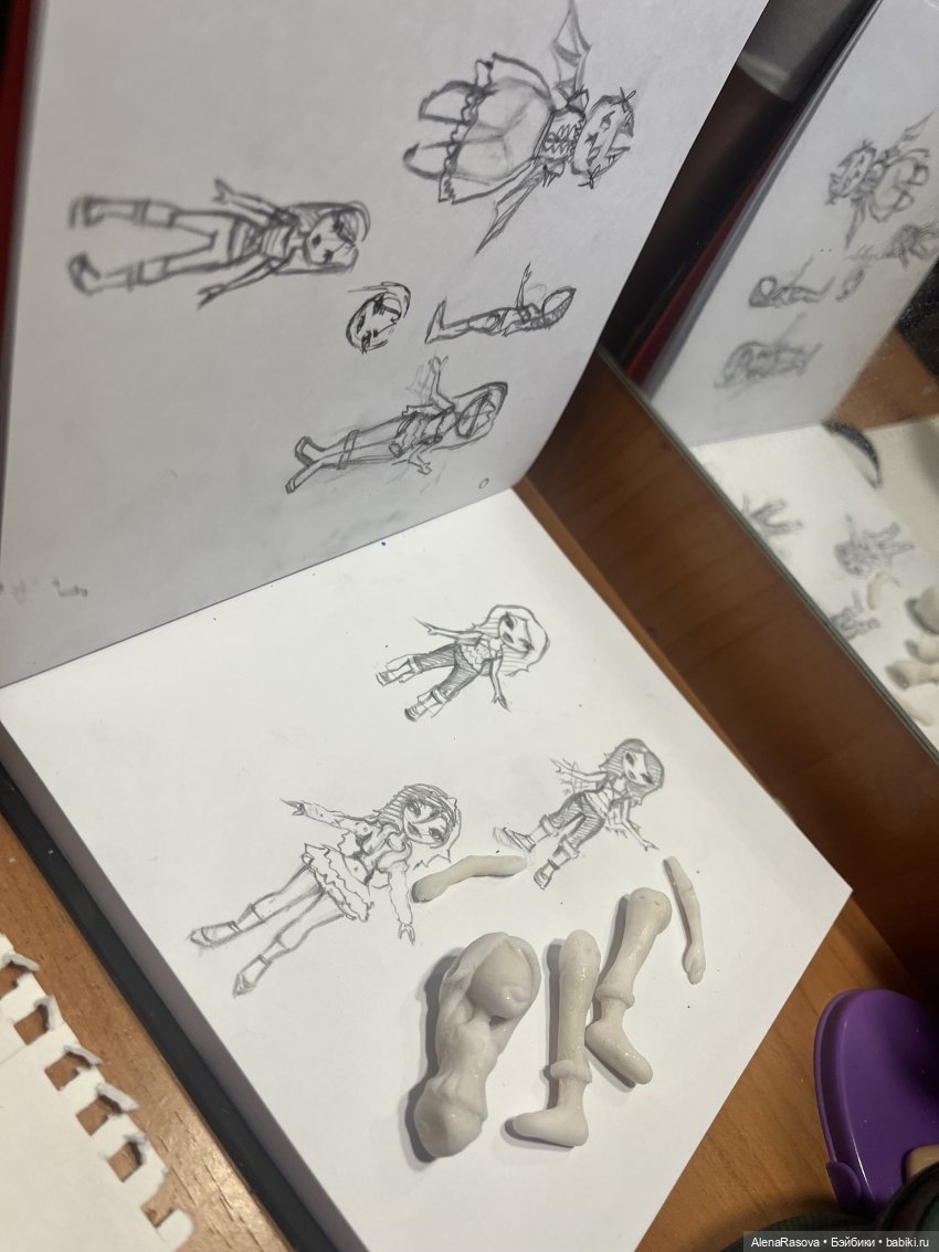 Малышка bratz — Авторские миниатюрные куклы: лепка