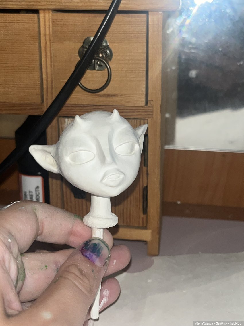 Куколка в смешанной технике. Процесс | Бэйбики Куколка в смешанной технике. Процесс