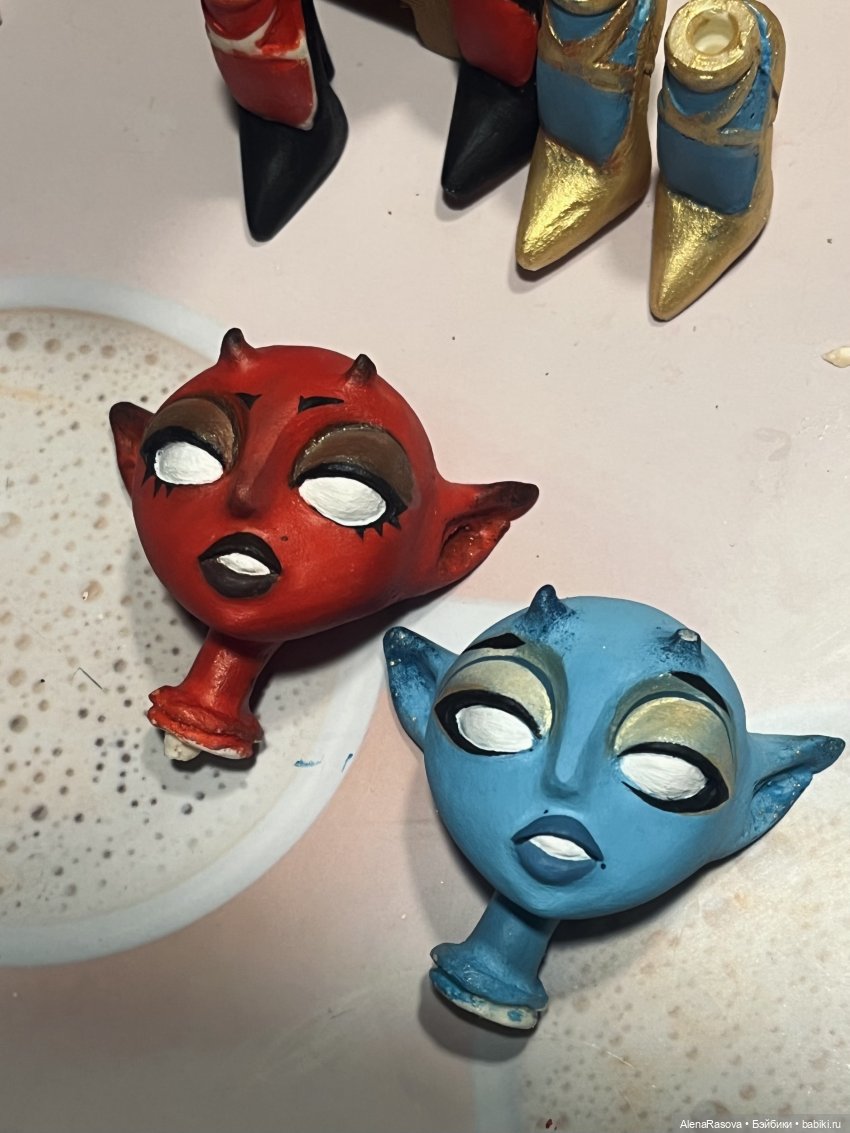 Куколка в смешанной технике. Процесс | Бэйбики Куколка в смешанной технике. Процесс (фото 4)