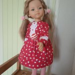 Платье с длинными рукавами на Паолу Рейну