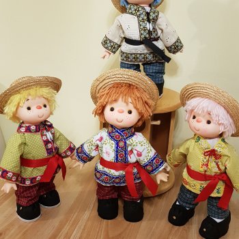 Мои 4 девочки и 4 мальчика - куколки с фабричными ручками и головками