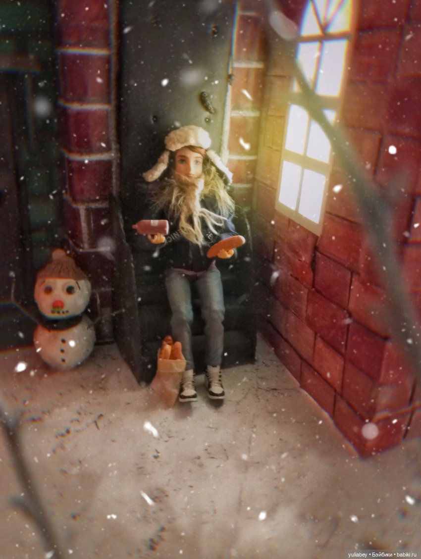 Куклогорск. Зимний вечер.🎄☃️🏡🏠