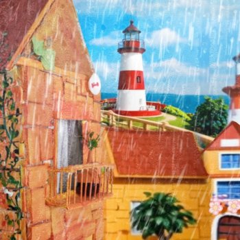 Куклогорск. Дождливый день.