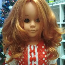 Красотка ГДР с рыжими волосами 60 см фирмы Сони, ошибочка вышла)))