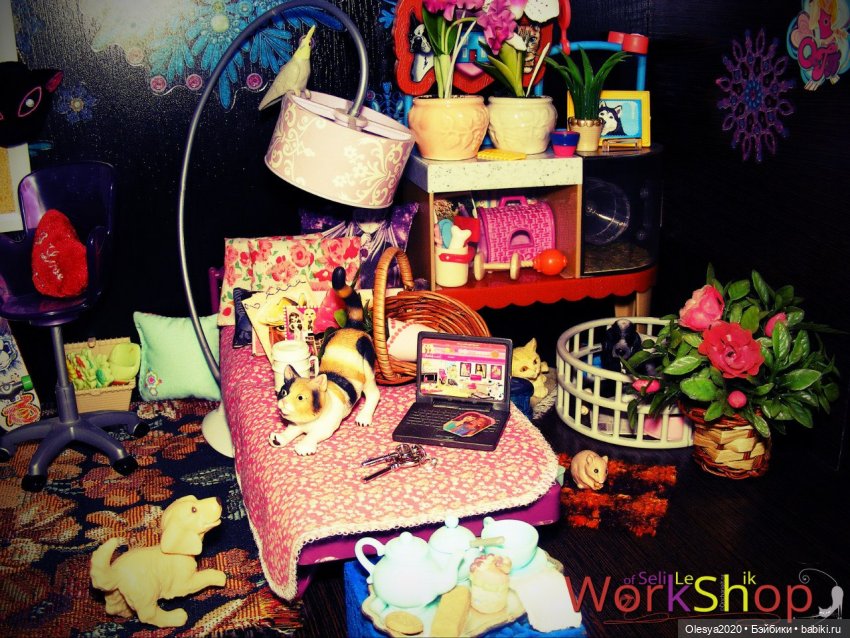 Обустройство кукольного домика №2 | Бэйбики Обустройство кукольного домика №2