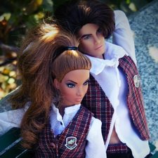 После пар на лавочке...