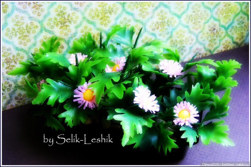 Поделки: Вазон с цветами — Кукольная миниатюра своими руками: еда (фото 6)