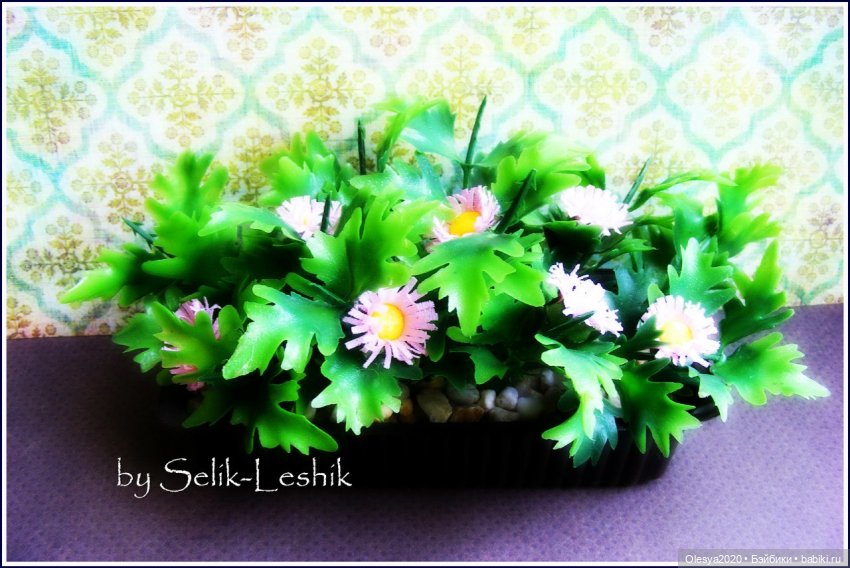 Поделки: Вазон с цветами — Кукольная миниатюра своими руками: еда (фото 7)