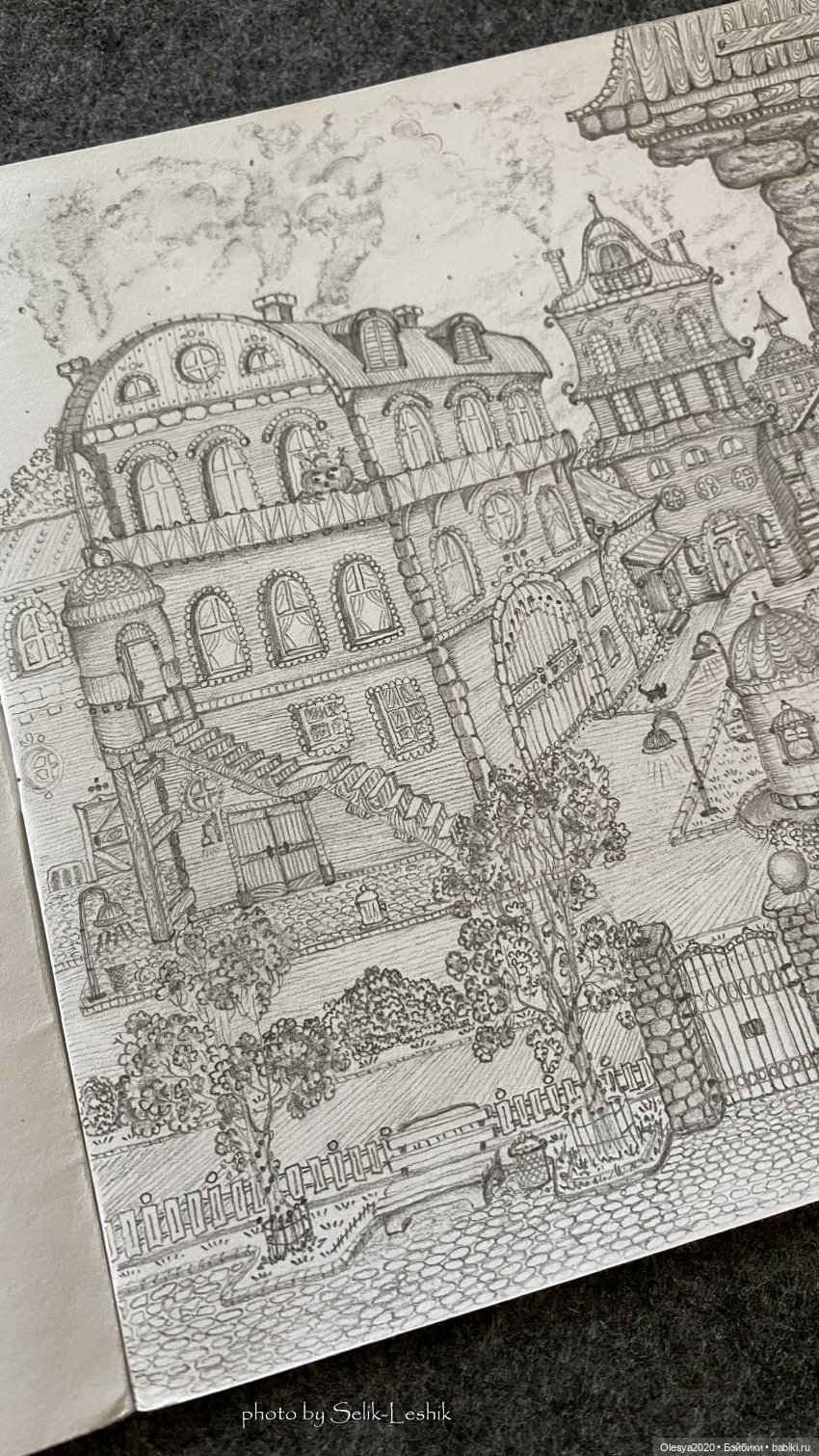 Рисунок: "Город зверушек к сказке про кота-детектива" 🐈 (фото 2)