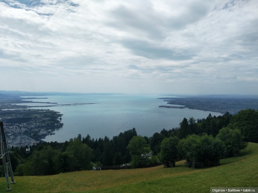 Боденское озеро, австрийские Альпы, Брегенц, гора Пфендер
