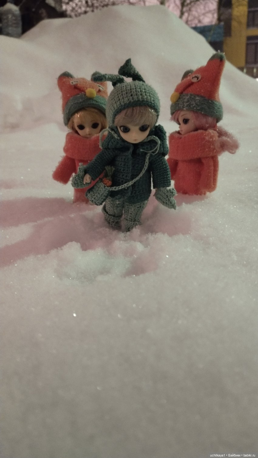 Мирка и Ко. Снег — Куклы Ai Doll и Pangju (Панджу): Tiny BJD (БЖД)