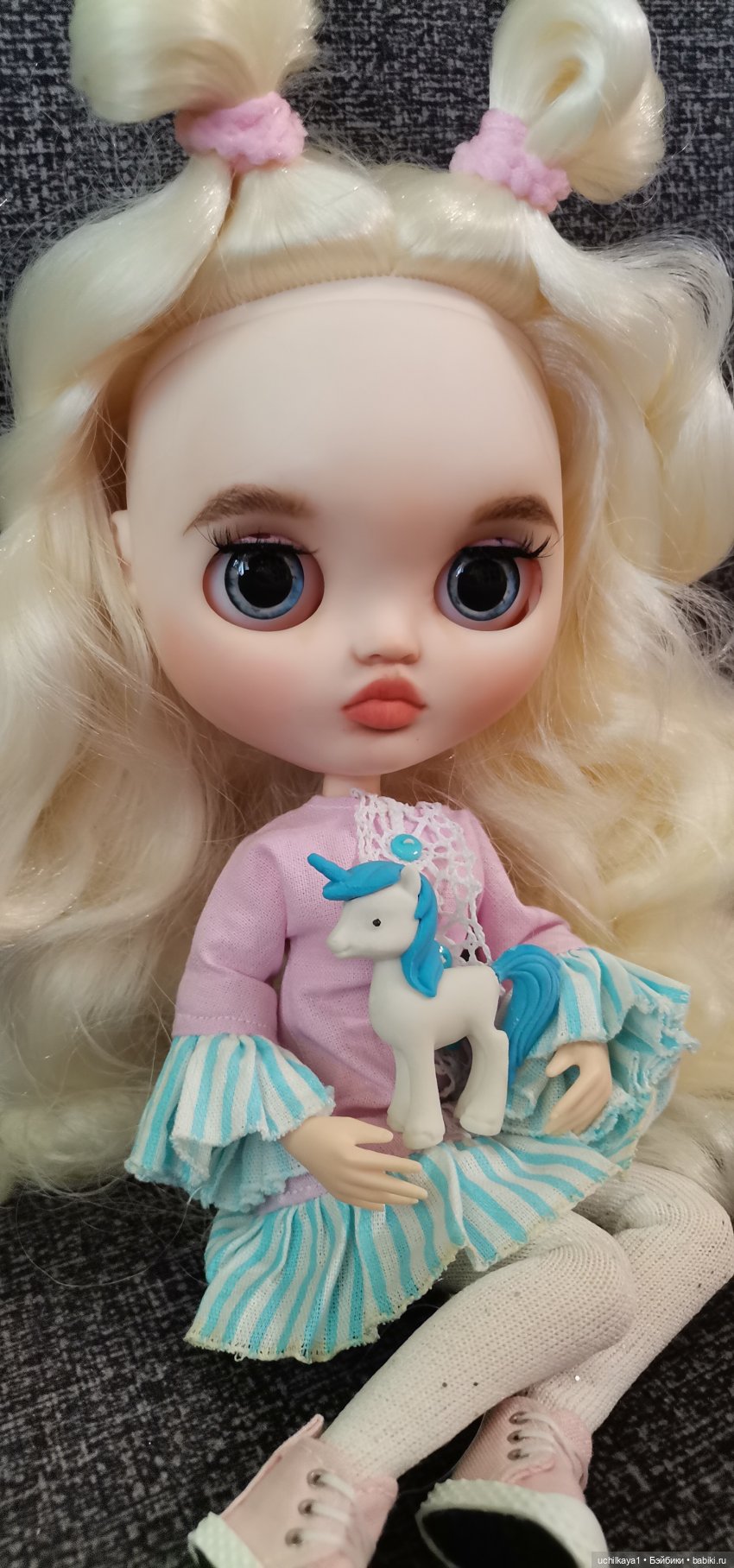 Ванильное облачко — Куклы Blythe (Блайз) ООАК: кастом (фото 8)