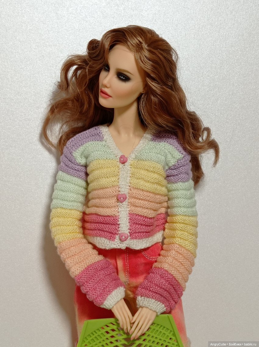 Прекрасная Лиз в радужно-единорожьем кардигане | Бэйбики Прекрасная Лиз в радужно-единорожьем кардигане (фото 6)