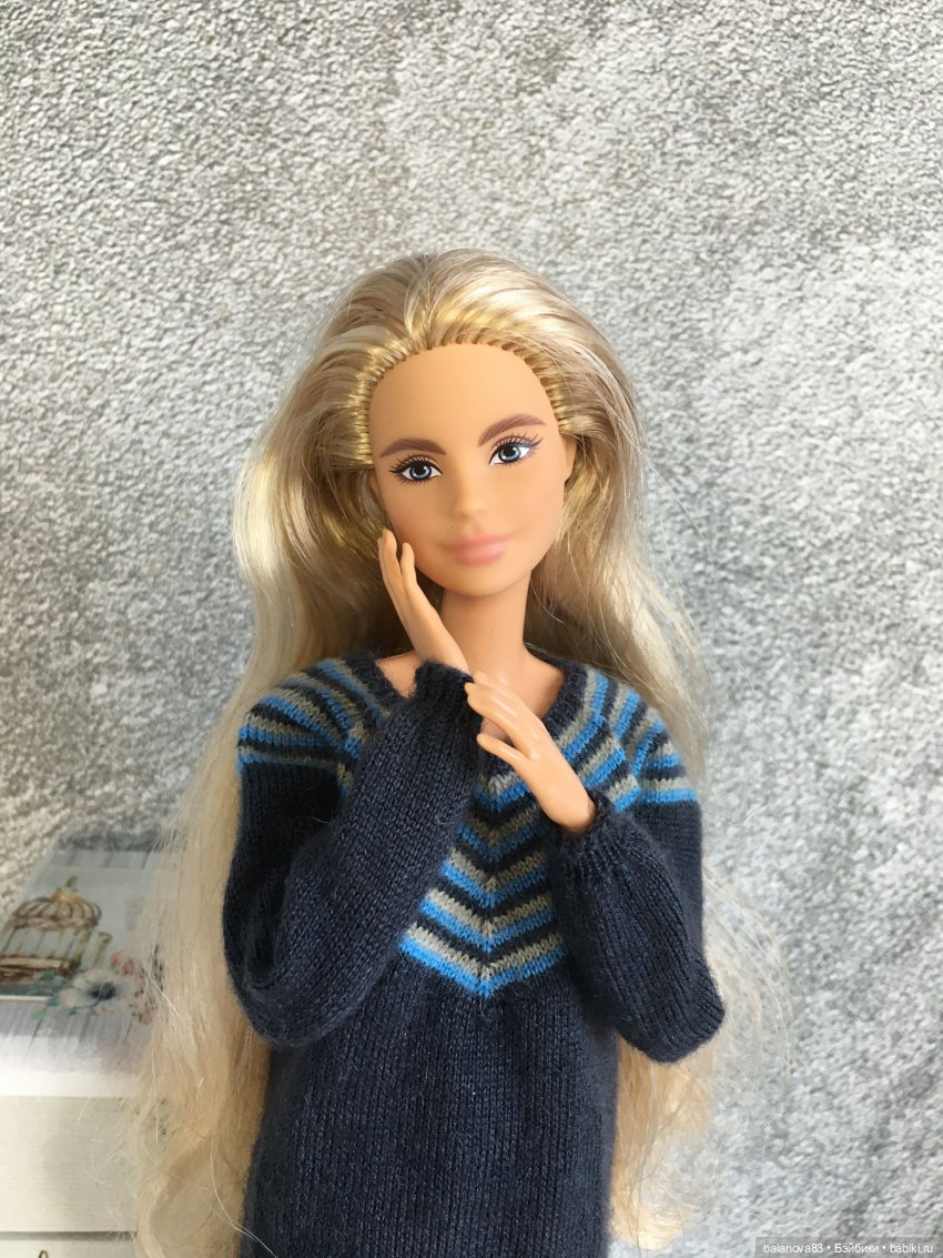 Платье "Чайка" для барби — Одежда и обувь для кукол своими руками: фото (фото 3)