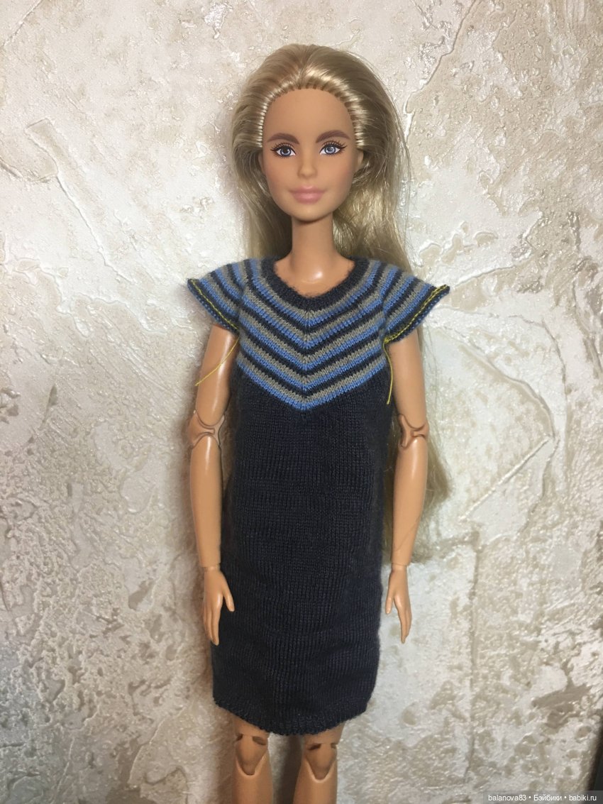 Платье "Чайка" для барби — Одежда и обувь для кукол своими руками: фото (фото 8)