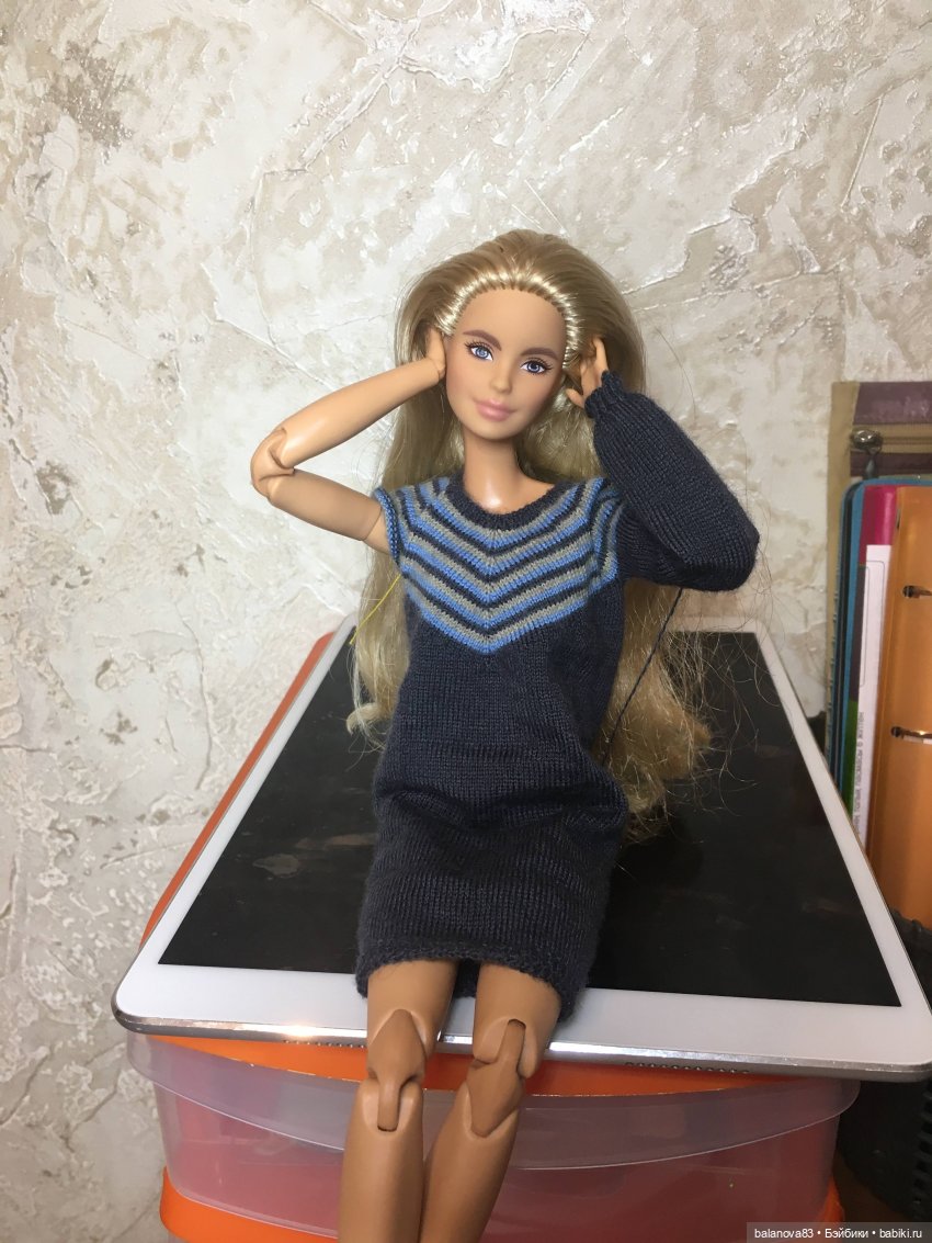 Платье "Чайка" для барби — Одежда и обувь для кукол своими руками: фото (фото 9)