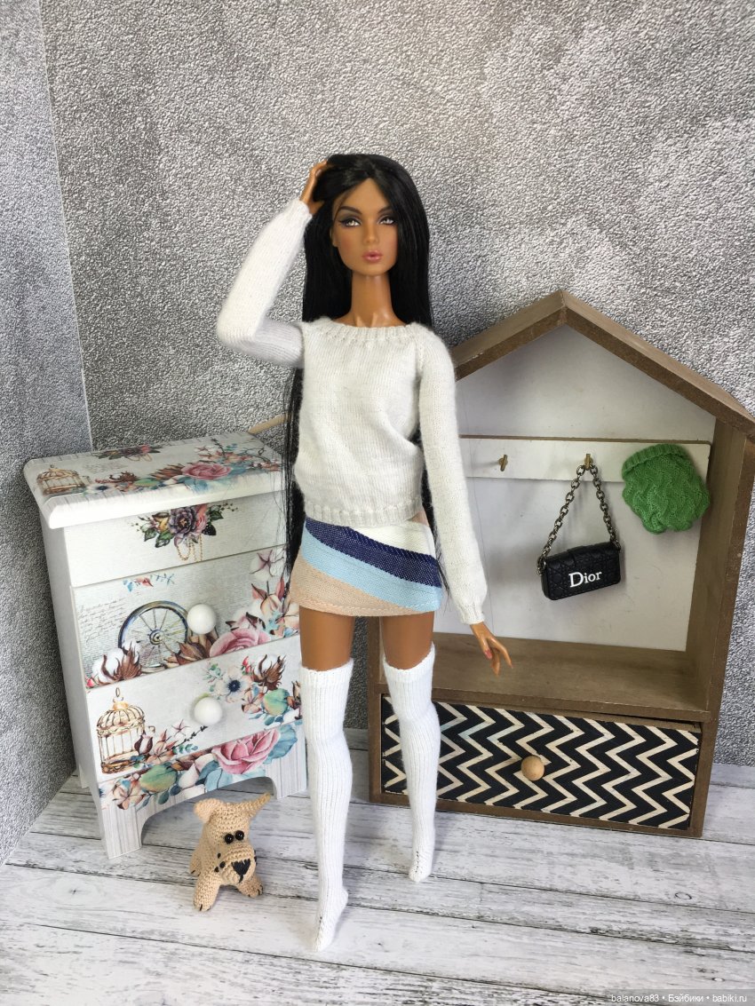 Джемпер для Лилит — Одежда и обувь для кукол своими руками: фото (фото 4)