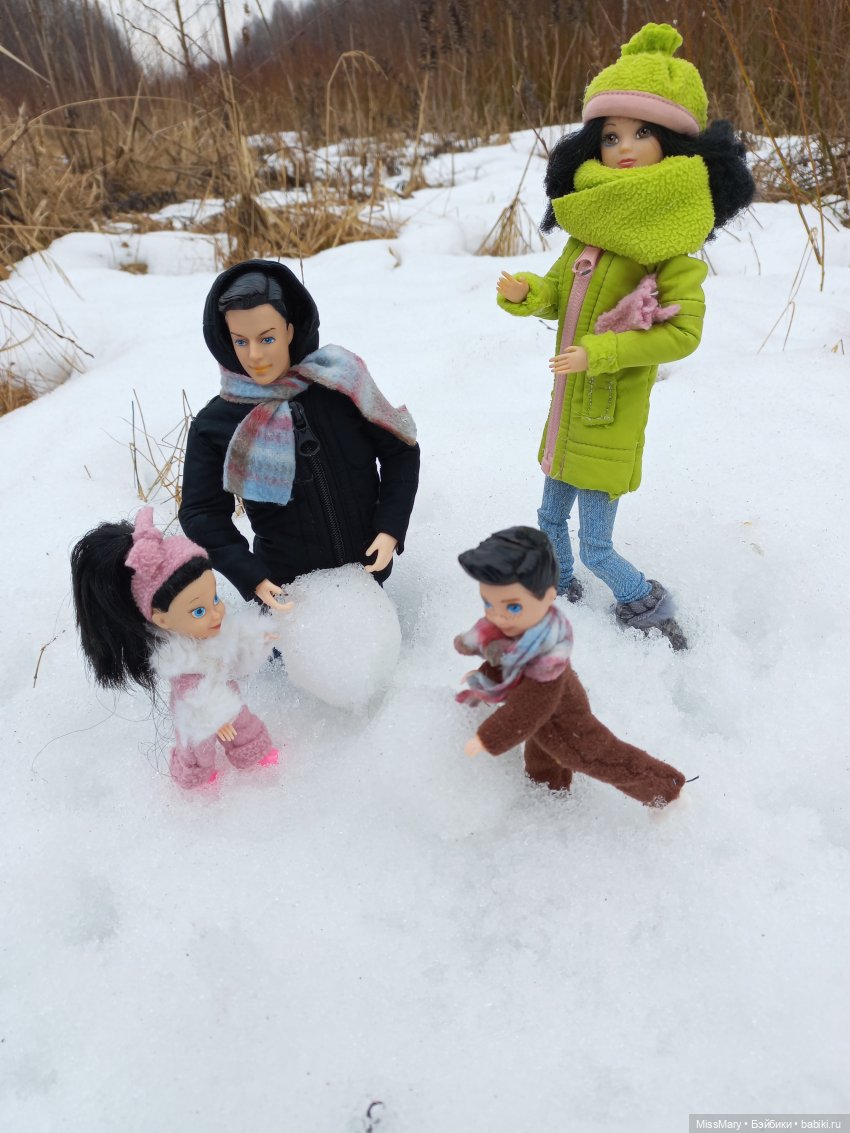 Выходной с мамой и папой | Бэйбики Выходной с мамой и папой — Разные шарнирные куклы (не БЖД): редкие