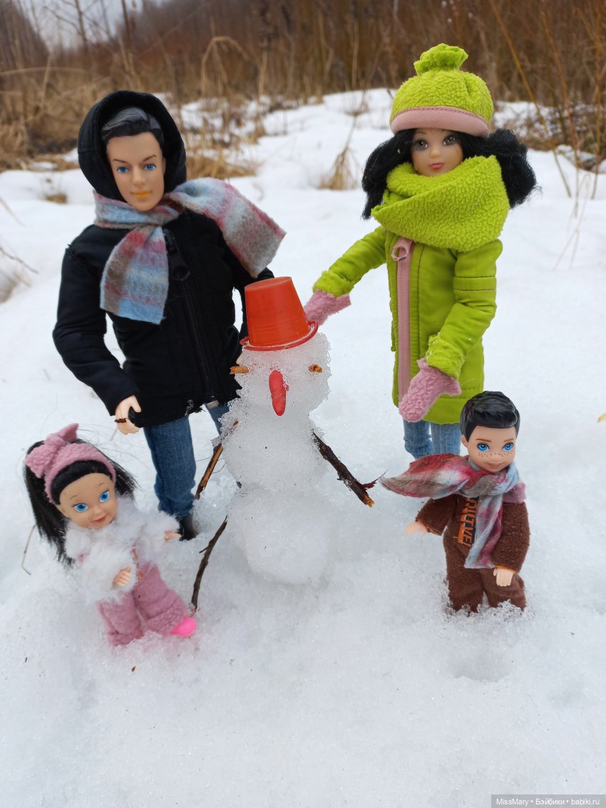 Выходной с мамой и папой | Бэйбики Выходной с мамой и папой — Разные шарнирные куклы (не БЖД): редкие