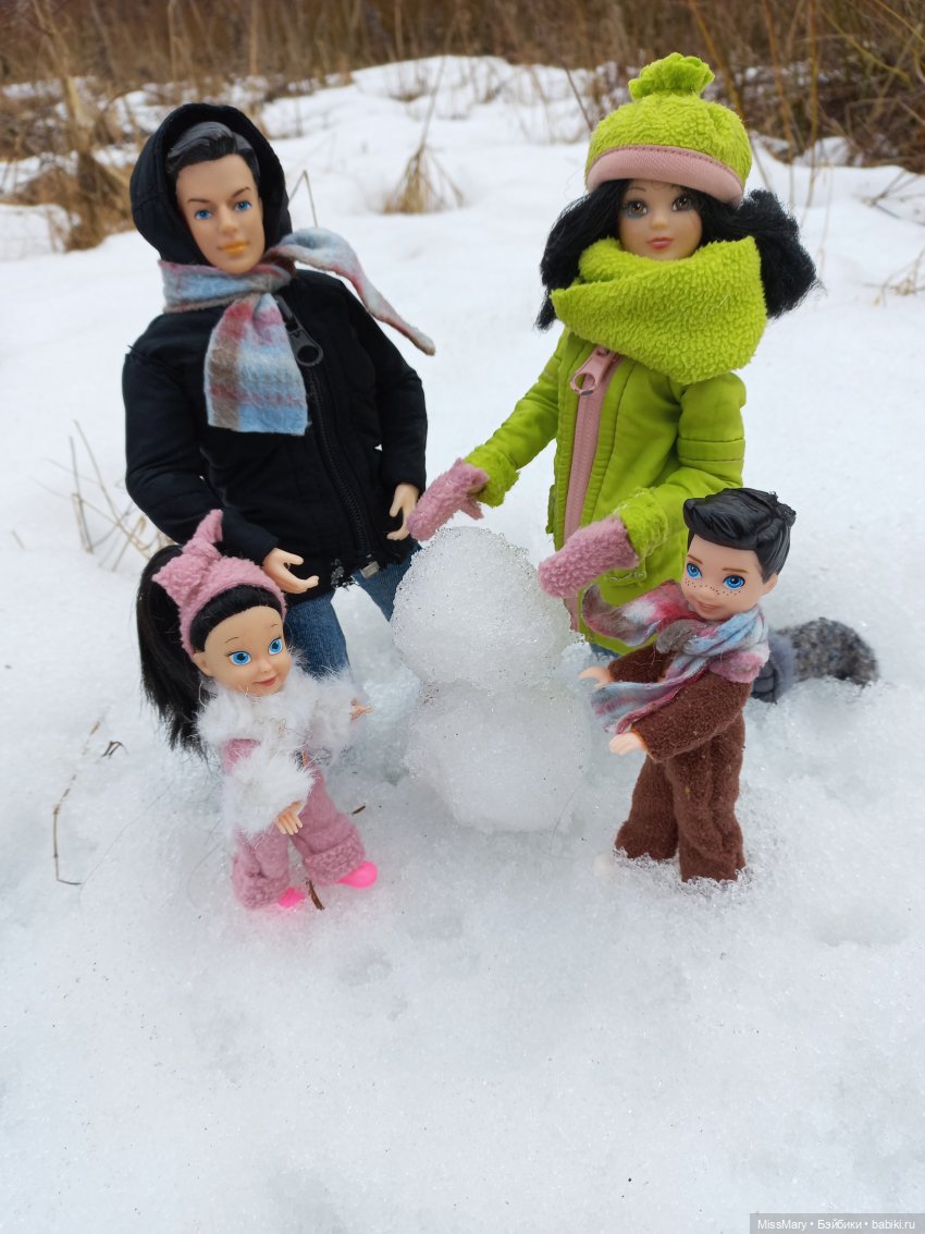 Выходной с мамой и папой | Бэйбики Выходной с мамой и папой — Разные шарнирные куклы (не БЖД): редкие